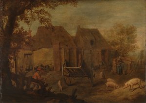Farmyard by Anonymous Anonymous
