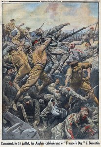 First World War 1914-1918. Battle of Crete Bazentin on 13 and 14 July 1916 where the English opposed the German army in Le Petit Journal, on 6/08/1916 by Anonymous Anonymous