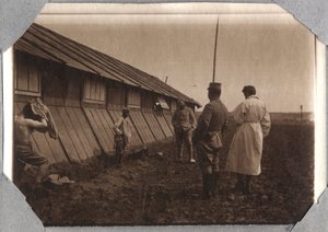 First World War 1914-1918: search for heads at the edges, camp of Couville in Lower Normandy, France. Anonymous photography May 1917. Private collection, Stella. by Anonymous Anonymous