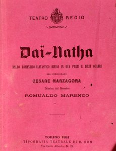 First page of sheet music Dai-Natha, ballet by Romualdo Marenco by Anonymous Anonymous