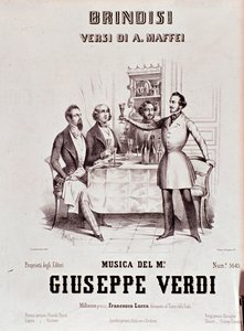 Frontispiece of Musical Score of Brindisi