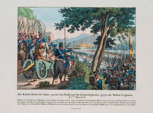 Russian Army Crosses the Pruth River into Moldavia on May 1828 by Anonymous Anonymous