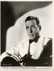 Humphrey Bogart in Film Casablanca by Michael Curtiz, Anonymous