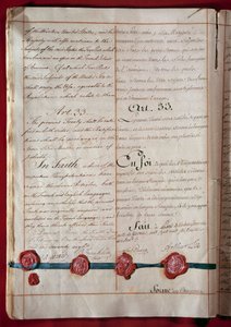 Independence of the United States: trade of friendship and trade between France and the United States (represented by Benjamin Franklin) dates from February 1778. Paris, Ministry of Foreign Affairs