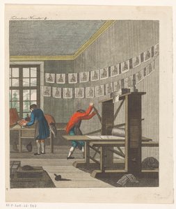 Interior of a Printing House, c.1750-1850 by Anonymous Anonymous