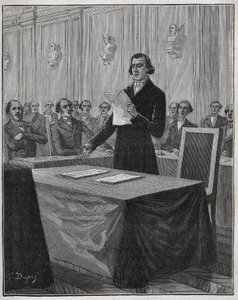 Jean-Baptiste Andre Dumas (1800-1884), French Chemist, Presented to the Academy of Sciences His Report on the Invention Ruolz and Elkington. Engraving from 1885 in 