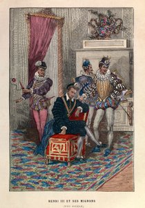 King Henry III (1551 - 1589) and His Mignon - King Henry III of France and His Favourites