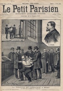 The execution of a convict at the prison de la Roquette