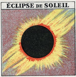 Light Propagation: Sun Eclipse. Anonymous illustration from 1925. Private collection. by Anonymous Anonymous