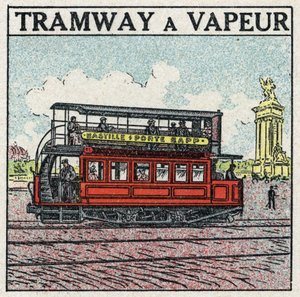 Mechanical Traction: Steam Tram in Paris at the End of the 19th Century by Anonymous Anonymous