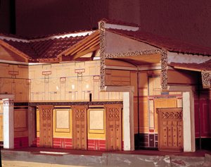Miniature of the House of the Tragic Poet in Pompei by Anonymous Anonymous