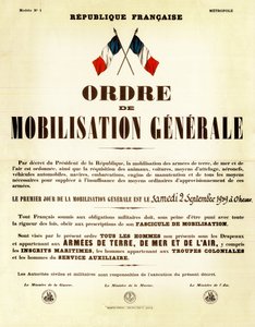Order of mobilization in France September 02 by Anonymous Anonymous