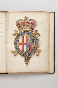 Order of the Garter: Book of Statutes that Belonged to Charles Fitzroy, Duke of Grafton (Watercolour Manuscript, early 18th century) by Anonymous Anonymous