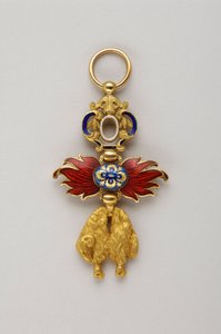Order of the Golden Fleece: Spanish Golden Fleece - Miniature of Insignia Belonging to Alfonso XIII of Bourbon