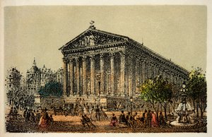 Paris 1874: Church of La Madeleine by Anonymous Anonymous