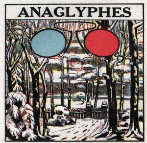Photography: an anaglyph is an image printed to be seen in relief with two-tone glasses. Anonymous illustration from 1925. Private collection. by Anonymous Anonymous