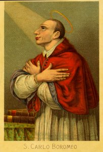 Pious image: Charles Borromeo cardinal archbishop of Milan
