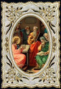 Pious Image: Jesus Child with Doctors by Anonymous Anonymous