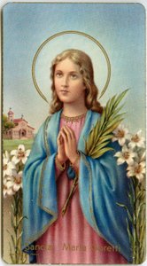 Pious image: Maria Goretti Italian virgin-martyr by Anonymous Anonymous