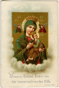 Pious image: Our dear lady of Perpetual help by Anonymous Anonymous