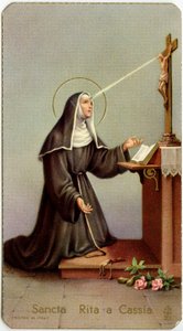 Rita of Cascia During Her Partial Stigmata by Anonymous Anonymous