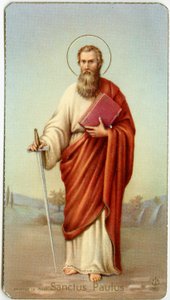 Pious image: Saint Paul of Tarsus by Anonymous Anonymous