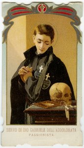 St Gabriel of Our Lady of Sorrows by Anonymous Anonymous