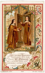 St Teresa of Jesus Receiving Help and Bread from the Poor Clares by Anonymous Anonymous