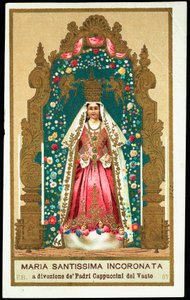 Pious Image: The Most Holy Virgin Crowned by Anonymous Anonymous