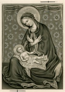 Pious image: The Virgin and Jesus