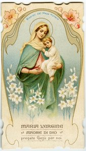 Pious image: Virgin with child by Anonymous Anonymous