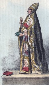 Pope Boniface VIII - Boniface VIII - engraving from 