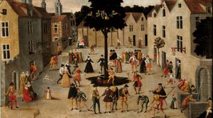 Popular Tradition: Popular Fete Around the Arbre de Mai (Elm) in Paris by Anonymous Anonymous