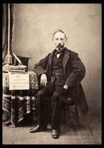 Portrait of Francesco Crispi (1818-1901) Italian statesman in 1863. by Anonymous Anonymous