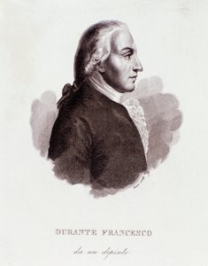 Portrait of Francesco Durante, Italian composer (After painting. 19th century. Milanese private collection) by Anonymous Anonymous
