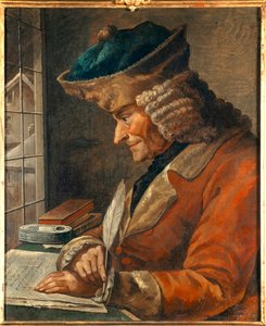 Portrait of Francois Marie Arouet Voltaire in His Study by Anonymous Anonymous