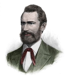 Portrait of Frederich Wilhelm Ludwig Leichhardt (1813-1848?) Prussian (German) explorer and naturalist - Ludwig Leichhardt, Prussian explorer and naturalist of Australia