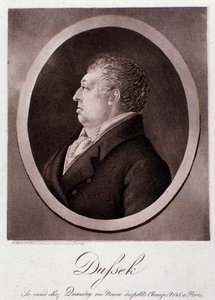 Portrait of Jan Ladislav Dussek (engraving) by Anonymous Anonymous
