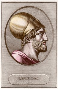 Portrait of Leonidas I, King of Sparta (491-480 BC) - Engraving - Private collection by Anonymous Anonymous