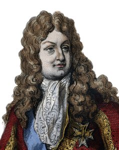Portrait of Philippe II, Duke of Orleans, member of the royal family of France and Regent of the Kingdom from 1715 to 1723. Illustration from 
