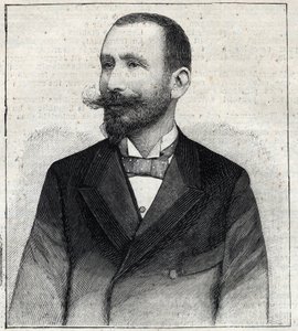 Portrait of Pierre Sales, a French writer. Engraving in 