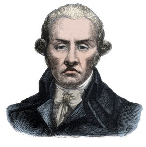 Portrait of Stanislas Marie Maillard (1763-1794), Bailiff and Emblematic Character of the French Revolution - Engraving in 