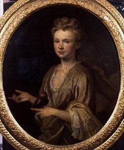 Portrait of a Young Girl with a Parrot