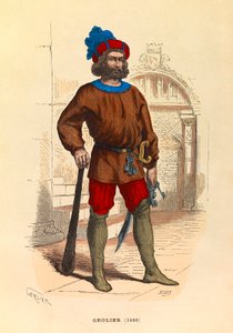 Portrait of a jailer in Paris in 1490 by Anonymous Anonymous