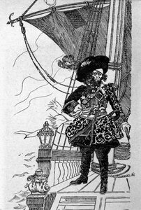 Portrait of a pirate on the deck of his ship by Anonymous Anonymous