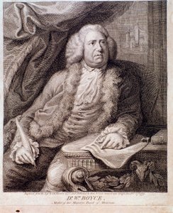 Portrait of English composer William Boyce