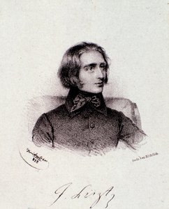 Portrait of Hungarian Composer Franz Liszt (1811-1886)