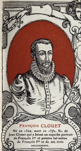 Portrait of the French painter Francois Clouet. Engraving from 1914. by Anonymous Anonymous
