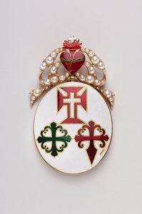 Portugal - Grand Cross Ribbon of the Three Orders: Grand Cross Badge of the Three Orders Probably Belonged to Mary II of Braganza by Anonymous Anonymous