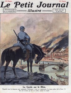Post-war: The former men of the First World War return to the Rhine to ensure that Germany meets its commitments made at the London Conference. Illustration taken from 